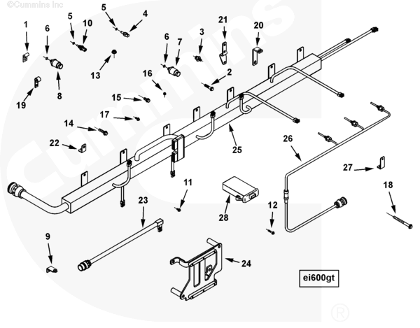 Cummins 4007322 Wiring Harness - Truck To Trailer