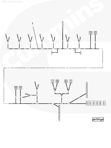 Cummins 4010843 Wiring Harness - Truck To Trailer