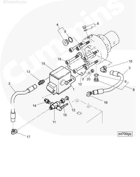 Cummins 4011103 Male Connector - Truck To Trailer