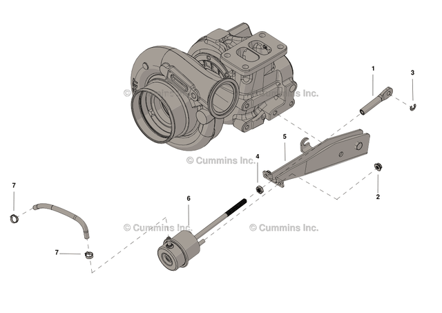 Cummins 4029709 Wastegate Actuator Kit - Truck To Trailer