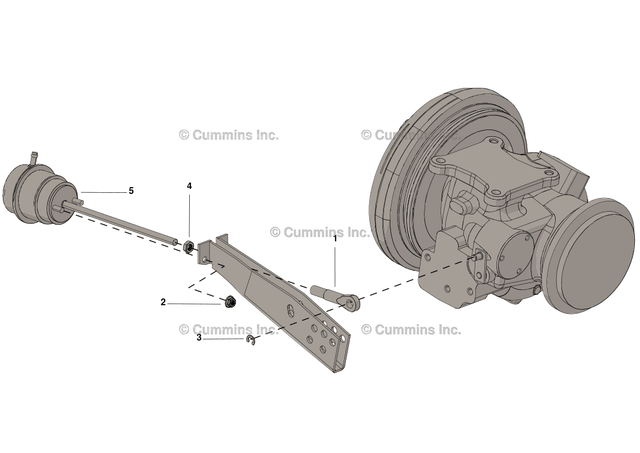 Cummins 4030101 Wastegate Actuator Kit - Truck To Trailer