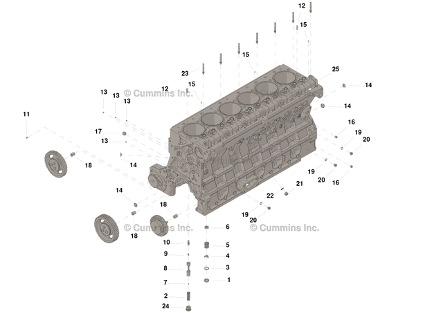 Cummins 4060398 Cylinder Block - Truck To Trailer