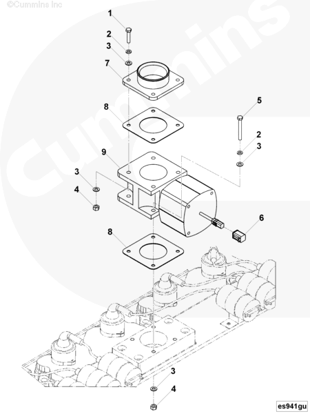 Cummins 4100398 Electrical Governor Actuator - Truck To Trailer