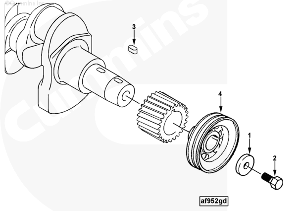 Cummins 4901094 Crankshaft Pulley - Truck To Trailer