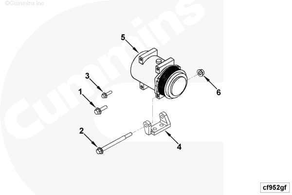 Cummins 4937409 Refrigerant Compressor - Truck To Trailer