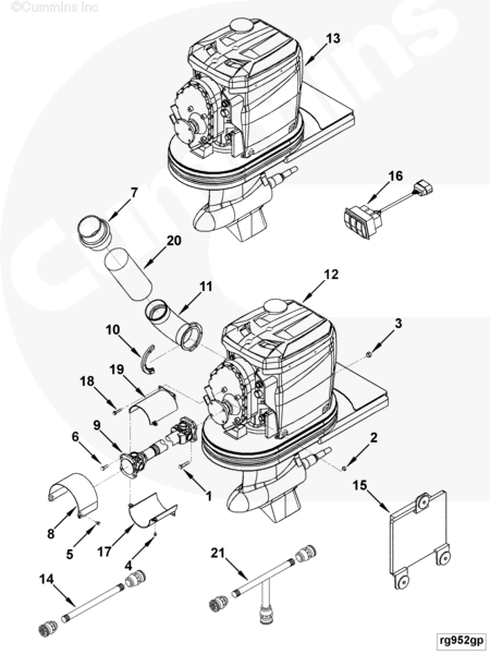 Cummins 4941618 Wiring Harness - Truck To Trailer