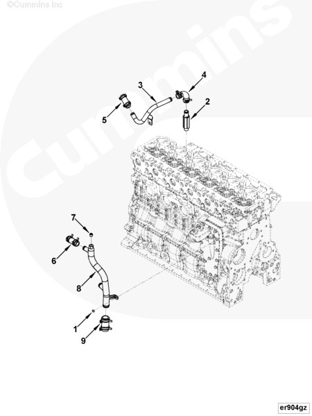 Cummins 4980748 Exhaust Cooler Water Outlet Tube – Truck To Trailer