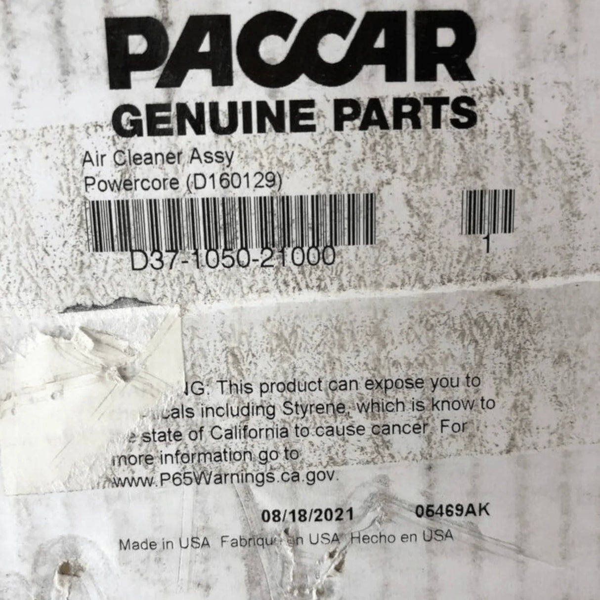 D37103221000 Genuine Paccar Air Cleaner Assembly - Truck To Trailer