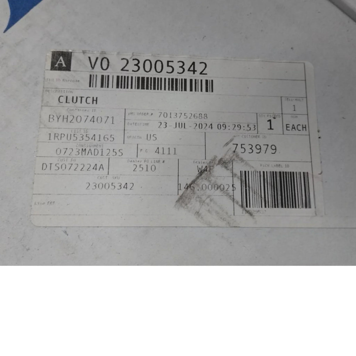 23005342 Genuine Mack Clutch - Truck To Trailer