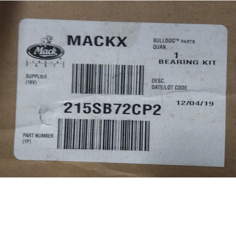 215SB72CP2 Genuine Mack Main Bearing Kit