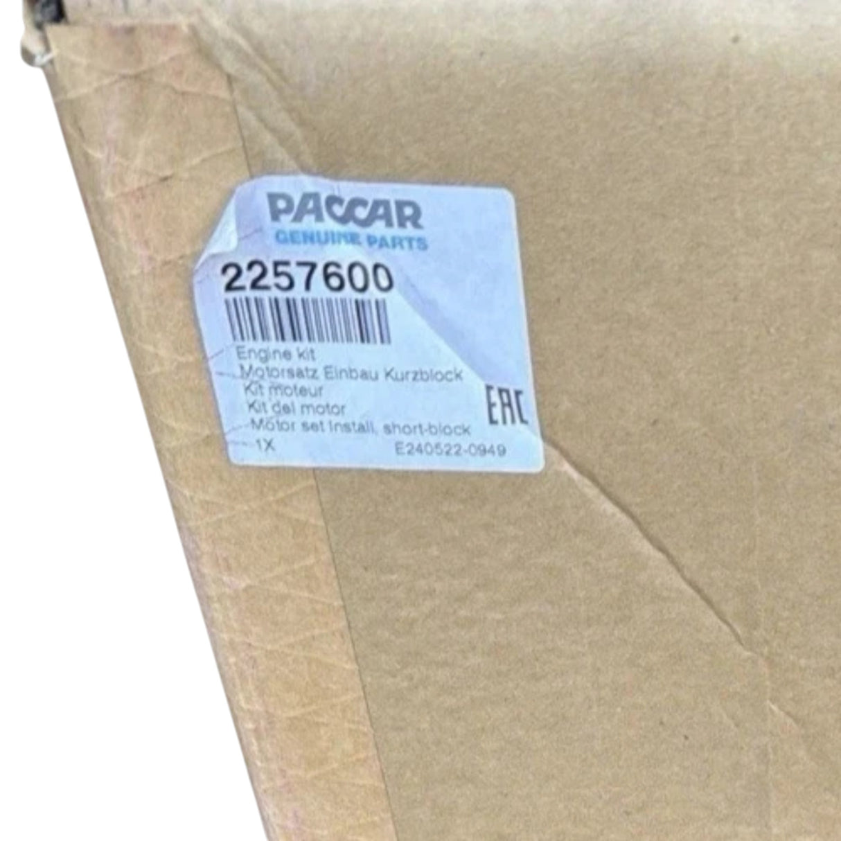 2257600PE Genuine Paccar Installation Kit Short Block