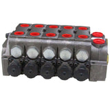 H1222-3875 Parker 5 Spool V20P Gresen Directional Hydraulic Control Valve - Truck To Trailer