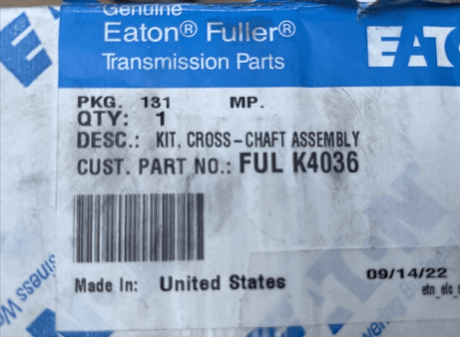 K4036 Genuine Eaton Cross Shaft Assembly Kit - Truck To Trailer
