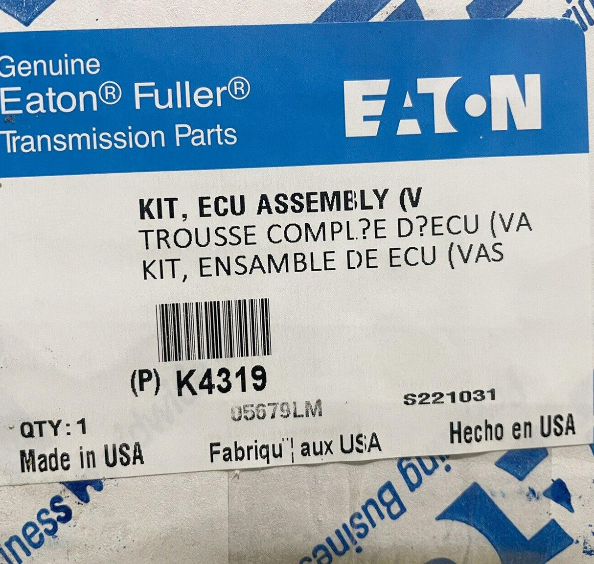 K4319 Genuine Eaton ECU Transmission Control Module - Truck To Trailer