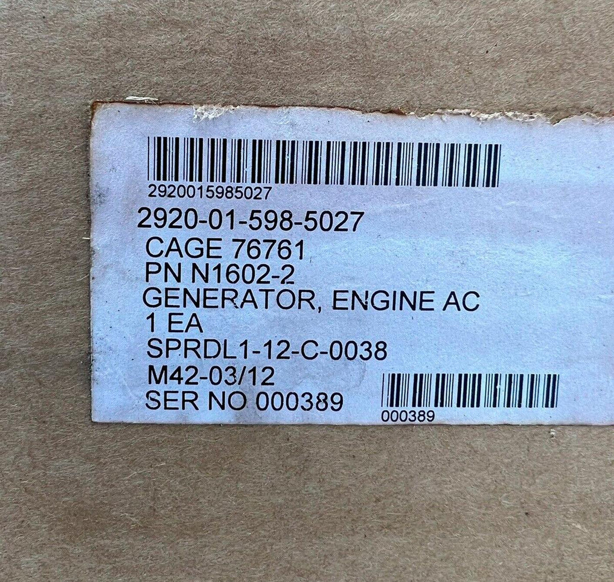 N1602-2 Genuine Niehoff Engine Ac Generator 28V 400A - Truck To Trailer