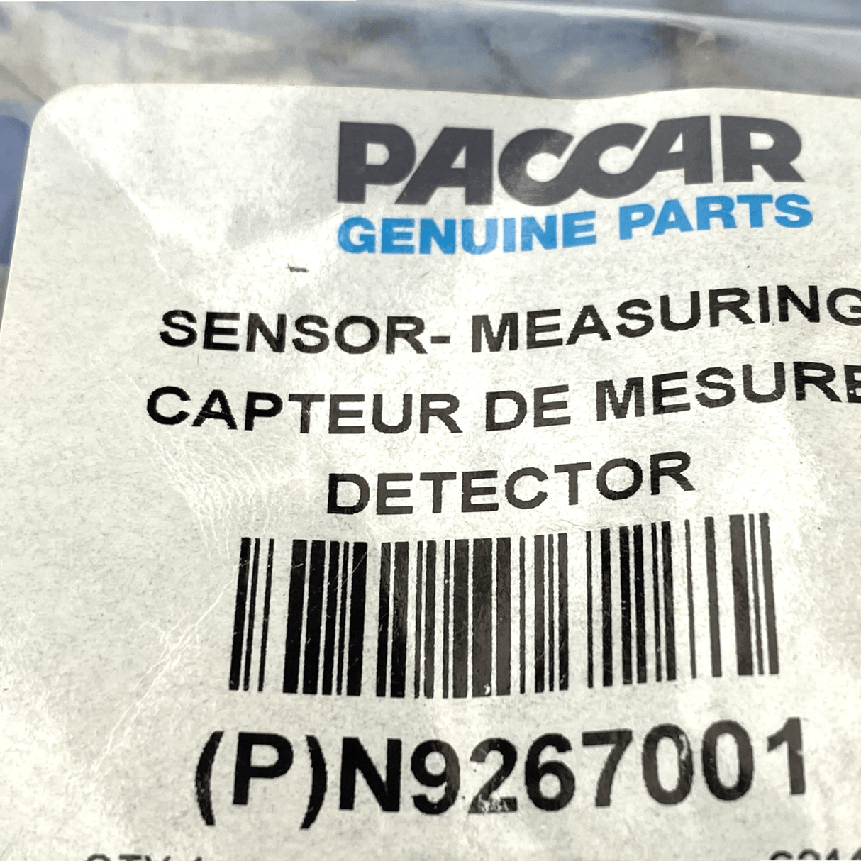 N9267001 Genuine Paccar Fluid Level Sensor Assembly For Kenworth Peterbilt - Truck To Trailer