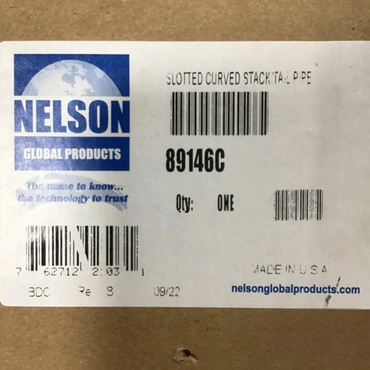 5839-89146C Genuine Mack Tail Spout-Chrome - Truck To Trailer