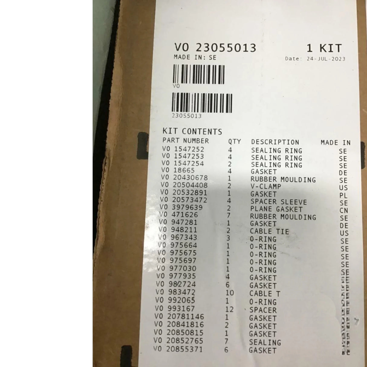 23055013 Genuine Volvo Installation Kit - Truck To Trailer