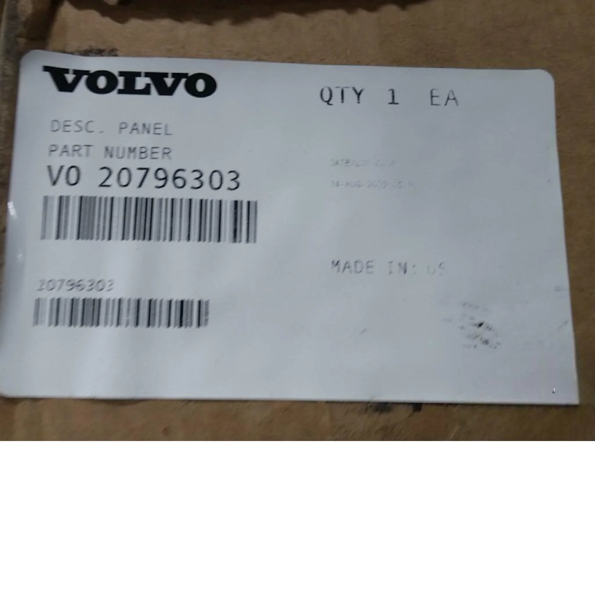 20796303 Genuine Mack Panel - Truck To Trailer