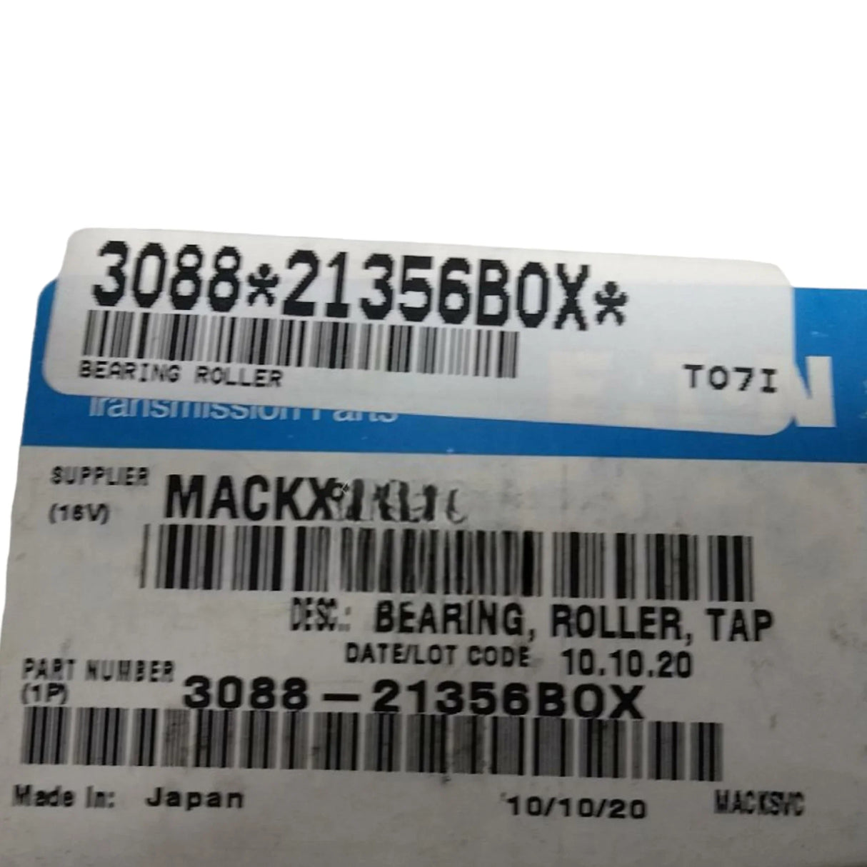 3088-21356BOX Genuine Volvo Bearing Roller - Truck To Trailer
