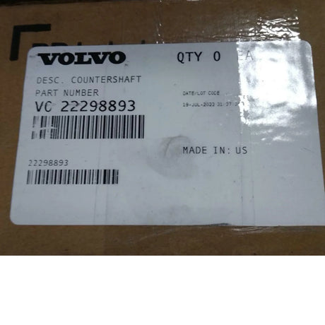 22298893 Genuine Volvo Countershaft - Truck To Trailer
