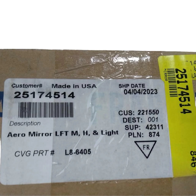 25174514 Genuine Volvo Mirror - Truck To Trailer