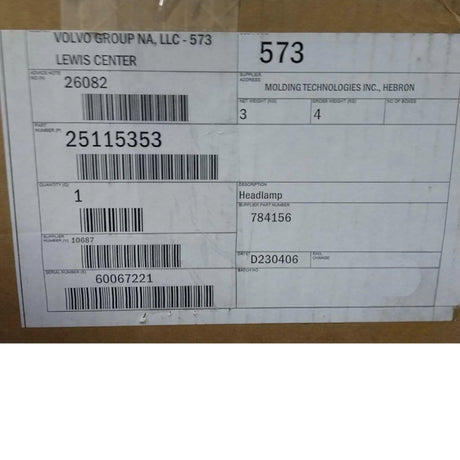 25115353 Genuine Mack Panel - Truck To Trailer