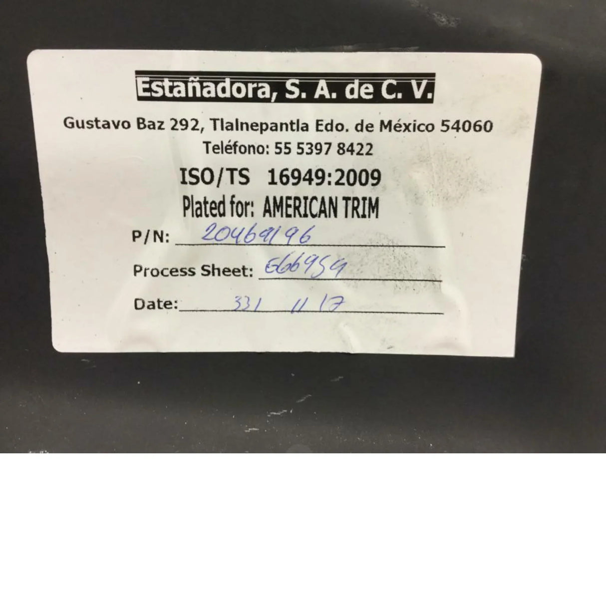 20469196 Genuine Mack Bumper - Truck To Trailer