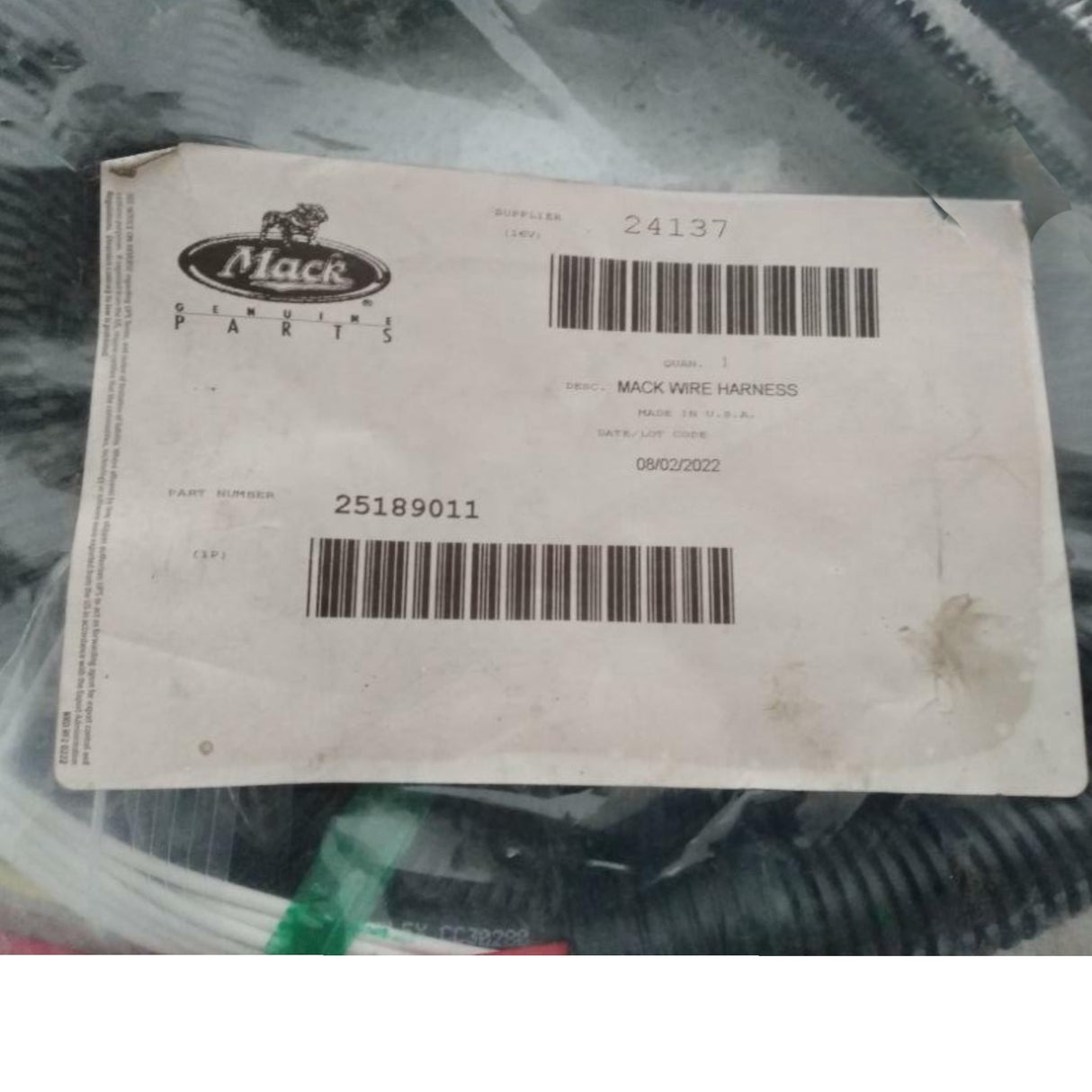 25189011 Genuine Volvo Wiring Harness