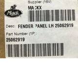 25062919 Genuine Volvo Left Fender Panel - Truck To Trailer