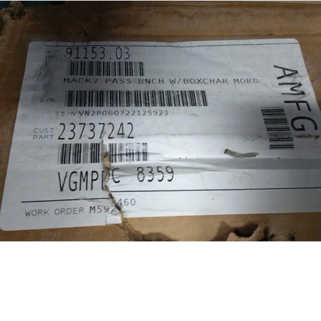 23737242 Genuine Mack Seat - Truck To Trailer