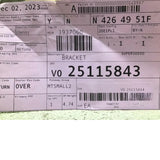 25115843 Genuine Volvo Bracket - Truck To Trailer