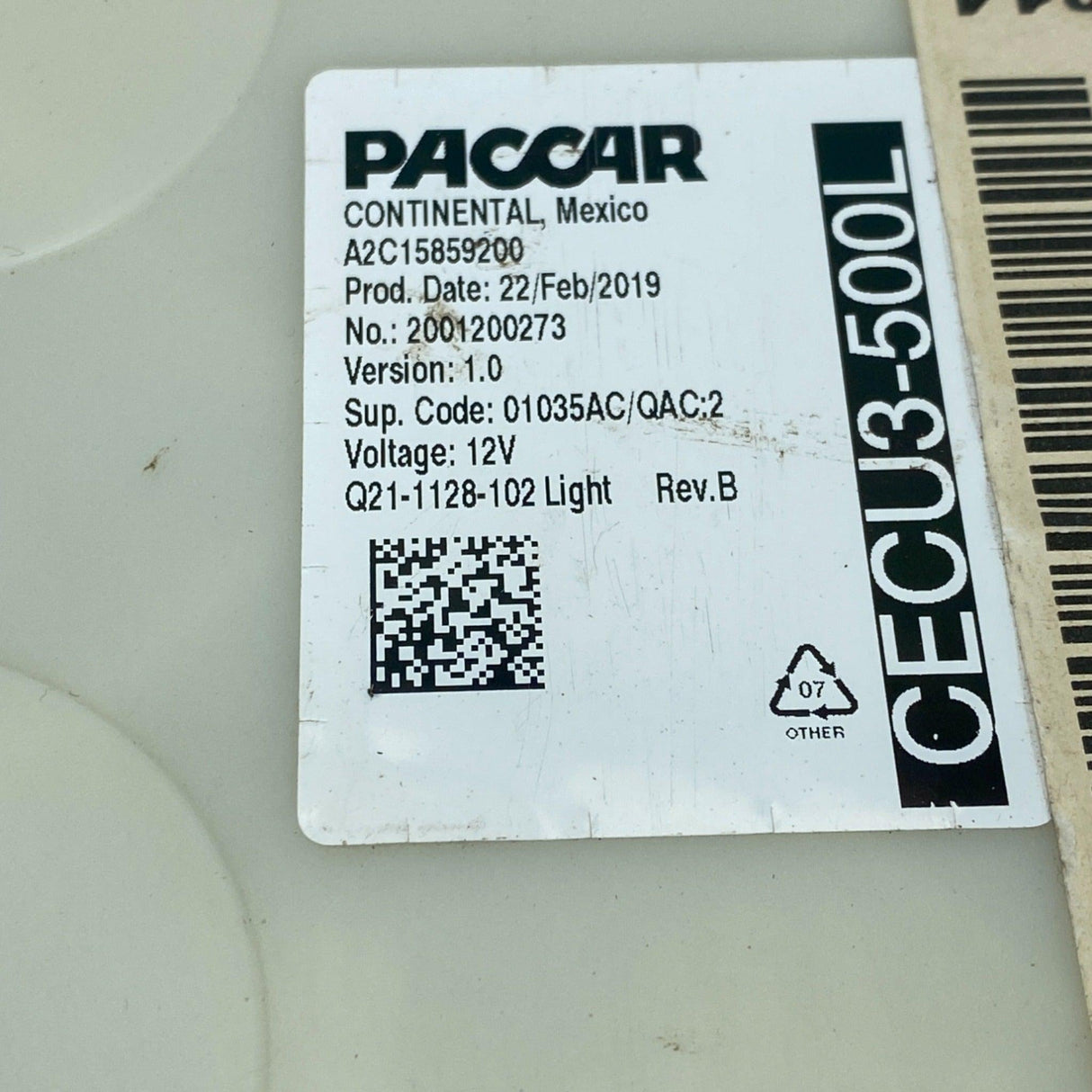 Q21-1128-102 Oem Paccar Cab Control Module - Truck To Trailer