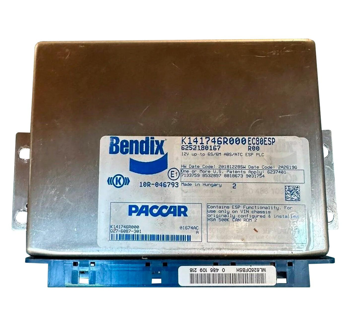 Q27-6087-301 Genuine Paccar Brake Control Module - Truck To Trailer