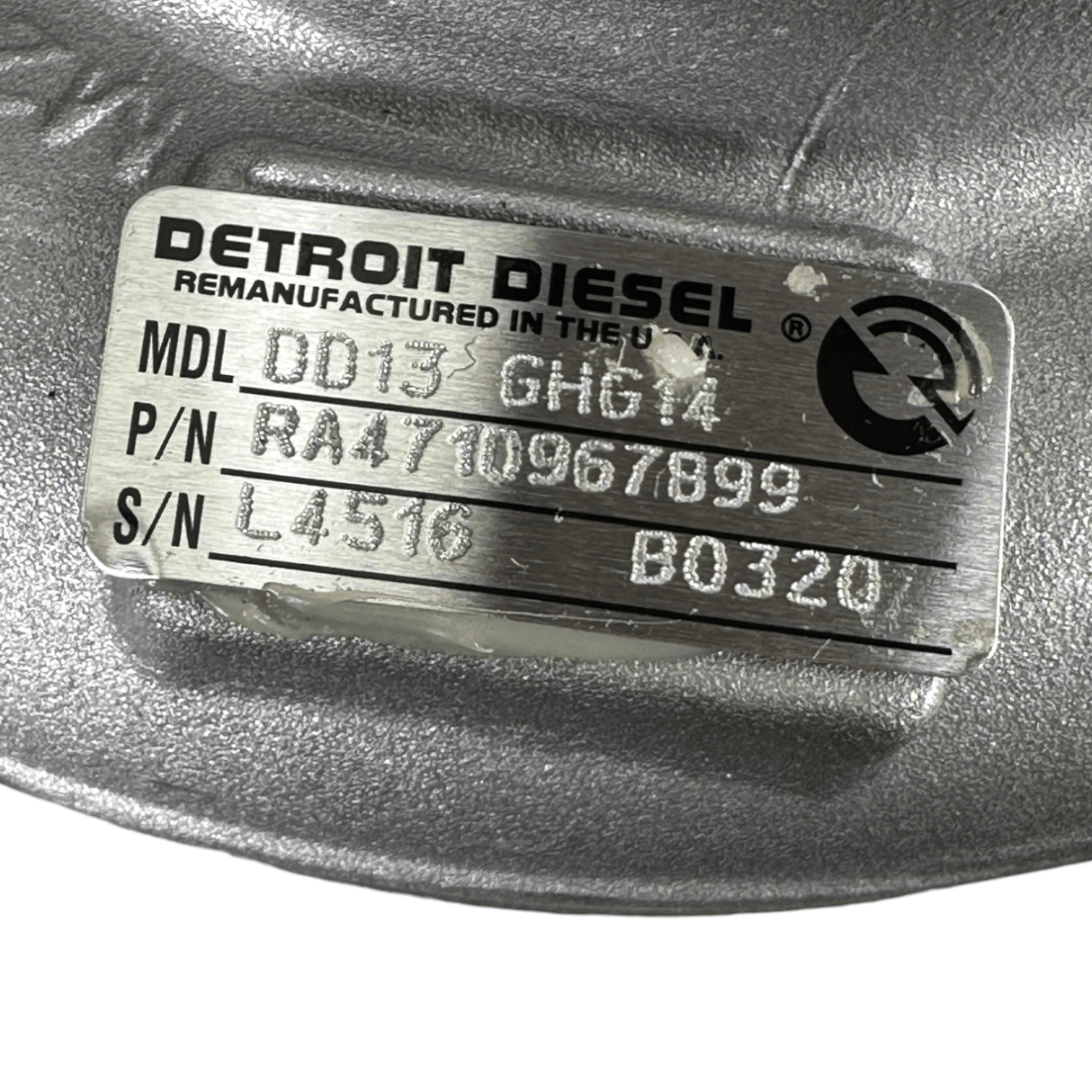 Ra4710967899 Genuine Detroit Diesel Turbocharger B3G - Truck To Trailer