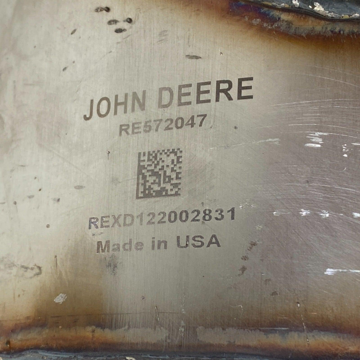 RE572050 Genuine John Deere DOC Diesel Oxidation Catalyst - Truck To Trailer