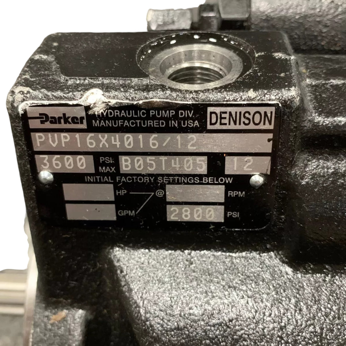 PVP16X4016/12 Genuine Parker Hydraulic Pump PVP16