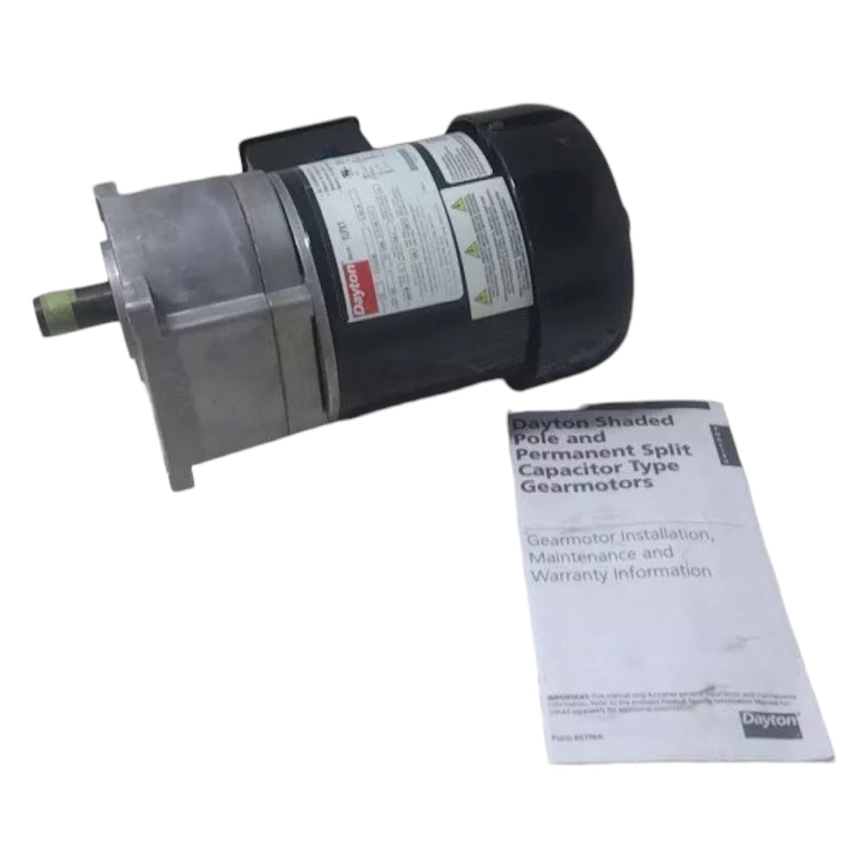 1LPX1 Dayton Max Torque AC Gearmotor 0.2 Input HP 30 RPM 115/230VAC