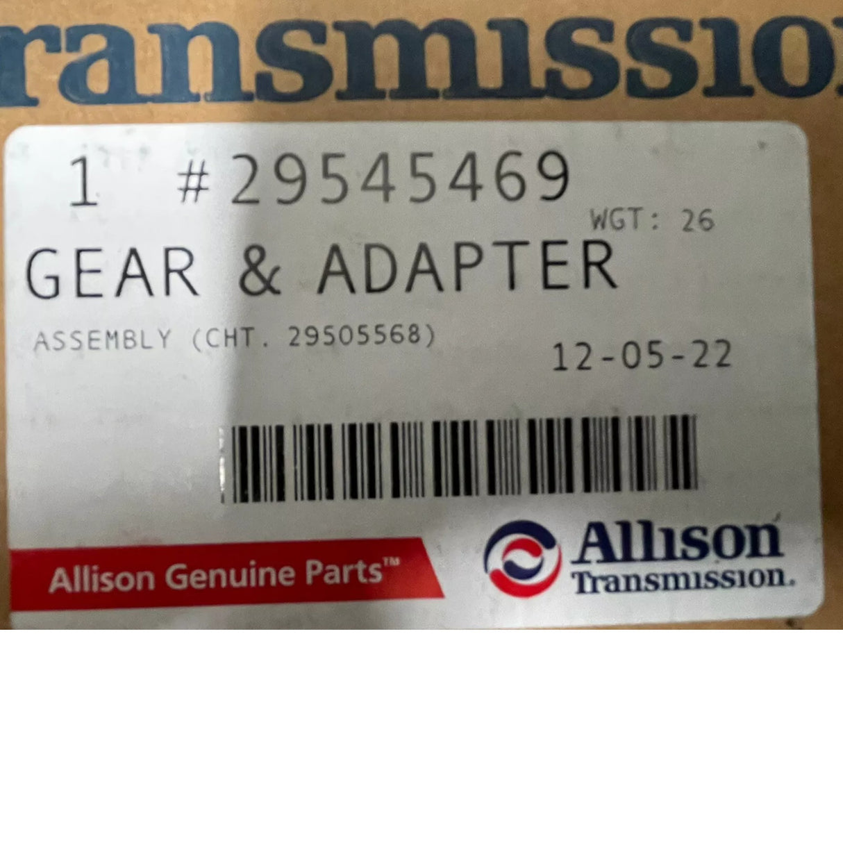 29545469 Allison Gear Adapter