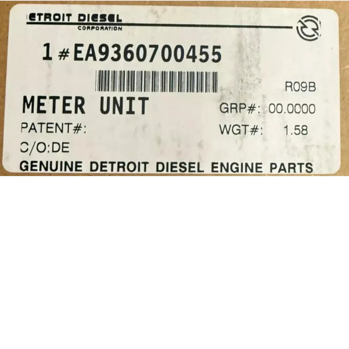 EA9360700455 Genuine Detroit Diesel Meter Unit - Truck To Trailer