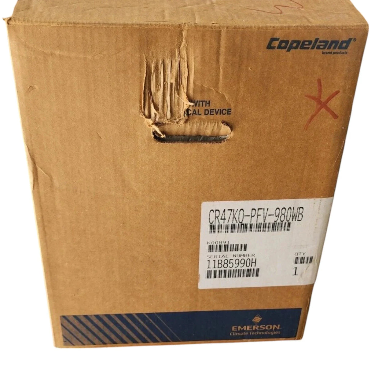 CR47KQ-PFV-980WB Genuine Copeland Scroll Compressor - Truck To Trailer