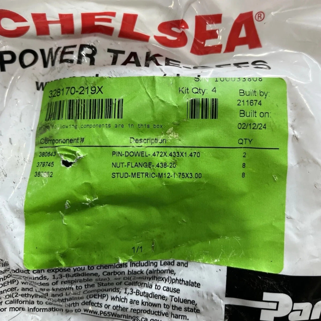 489DQMAX-56RK Genuine Chelsea PTO Assembly - Truck To Trailer