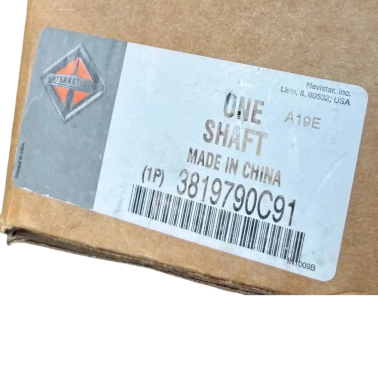 3580538C91 Genuine International Steering Intermediate Shaft - Truck To Trailer