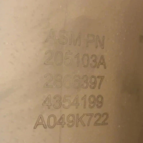 2866397 Genuine Cummins Aftertreatment Device - Truck To Trailer