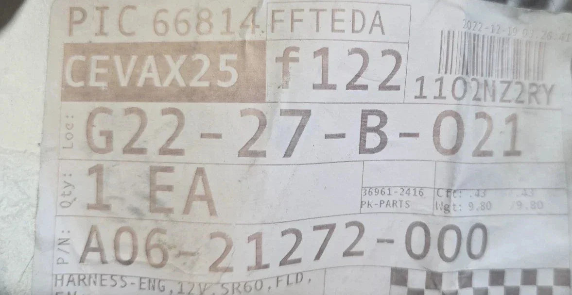 A06-21272-000 Genuine Detroit Diesel Harness Engine 12V - Truck To Trailer