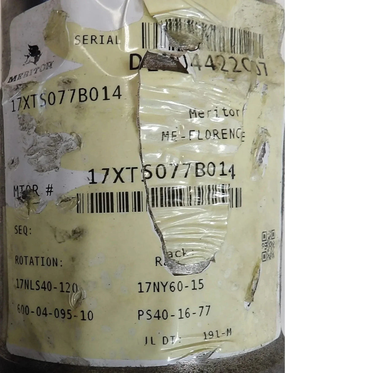 17XTS077B014 Genuine Meritor Drive Shaft Assembly - Truck To Trailer