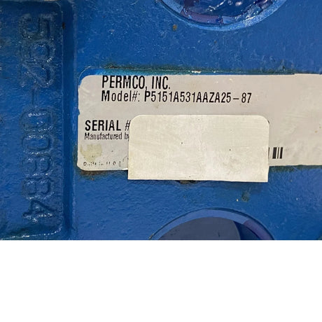 P5151A531AAZA25-87 Permco Hydraulic Pump - Truck To Trailer