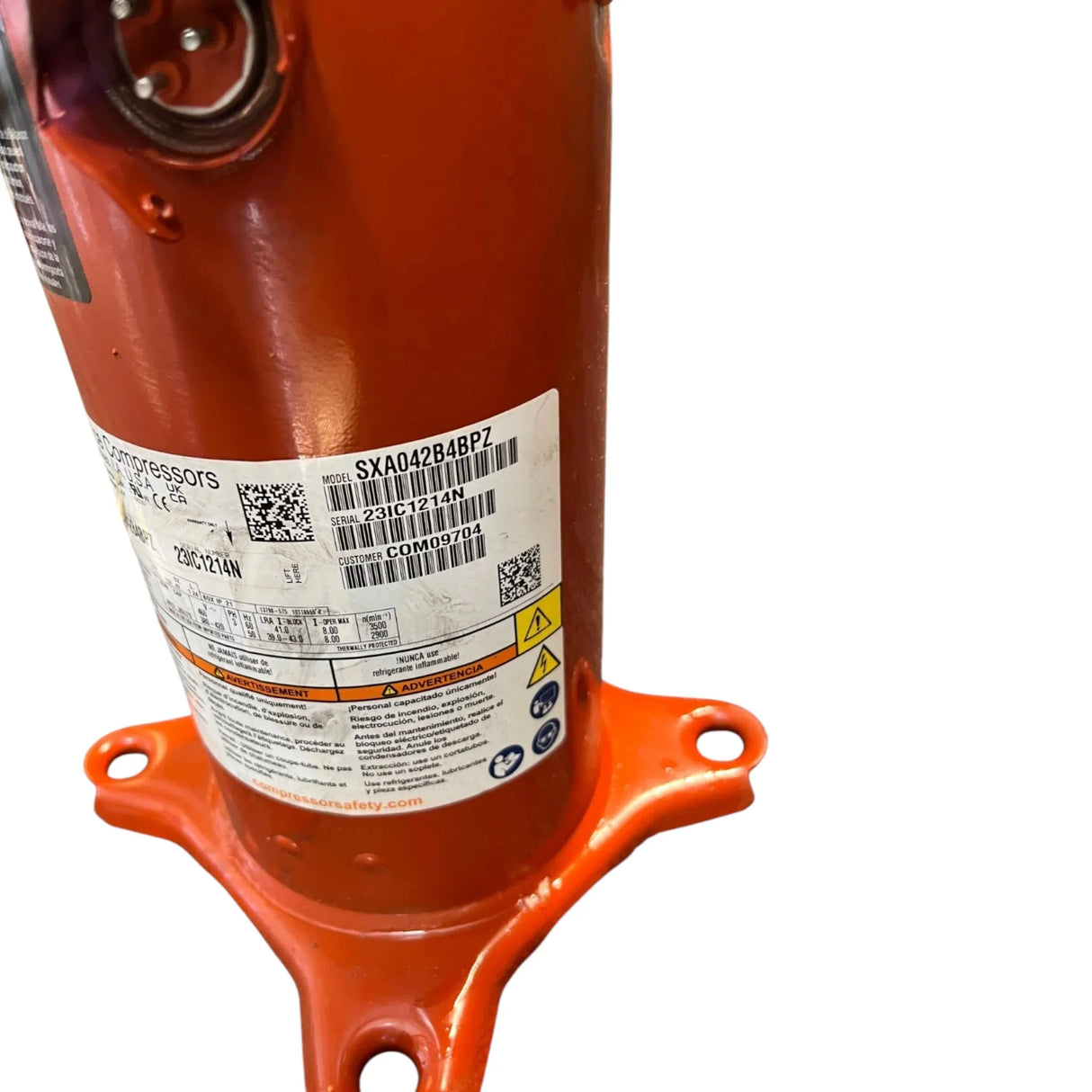 SXA042B4BPZ Genuine Alliance Scroll Compressor - Truck To Trailer