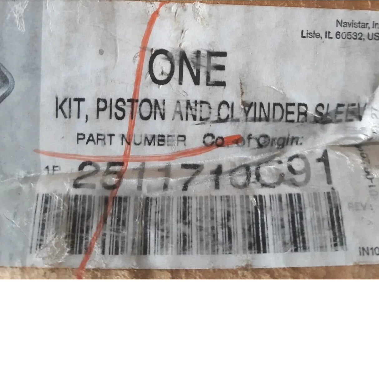2511710C91 Genuine International Piston And Cylinder Sleeve Kit