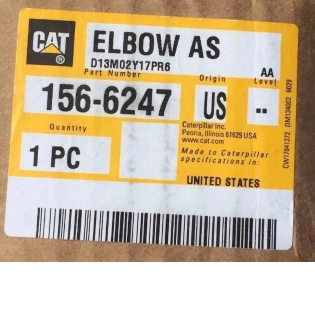 156-6247 Genuine Cat Elbow Assembly